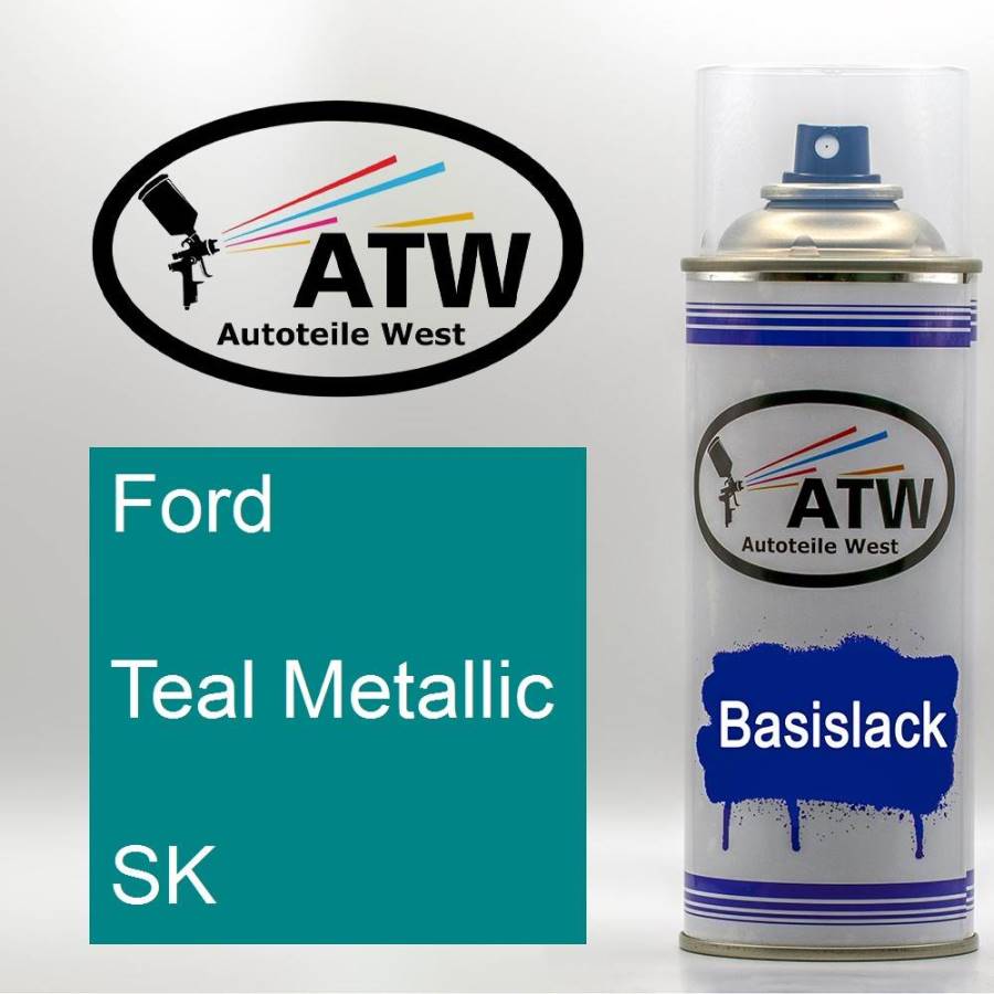 Ford, Teal Metallic, SK: 400ml Sprühdose, von ATW Autoteile West.